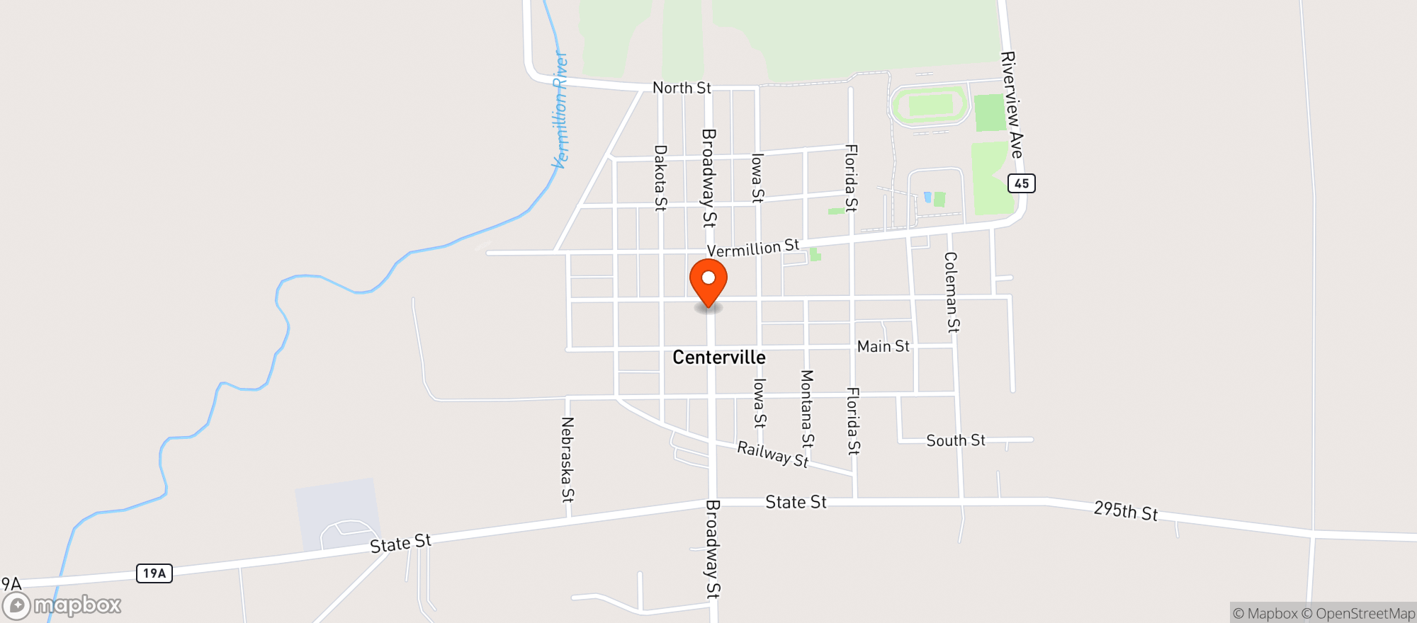 Map showing TOTAL STOP FOOD STORE