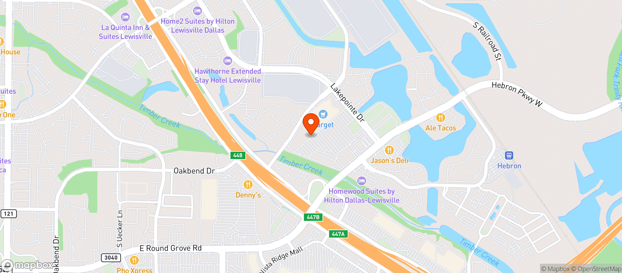 Map showing Supertarget