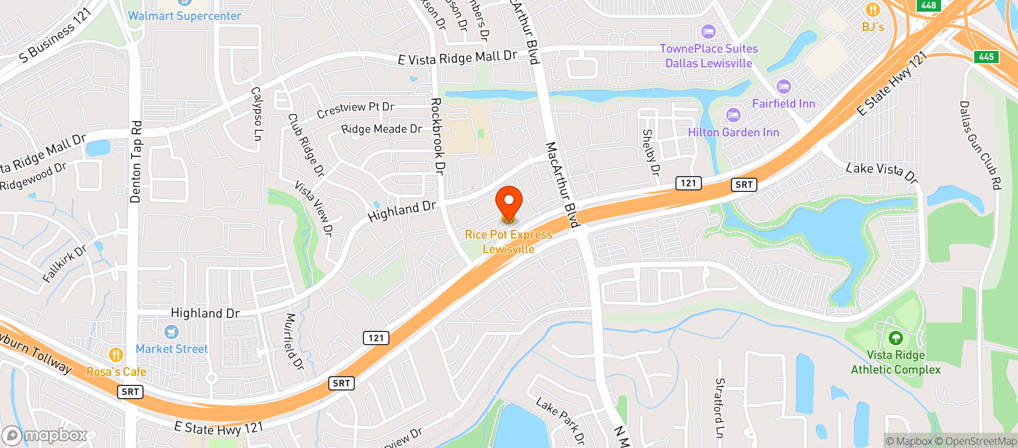 Map showing Apple Jacks Liquor
