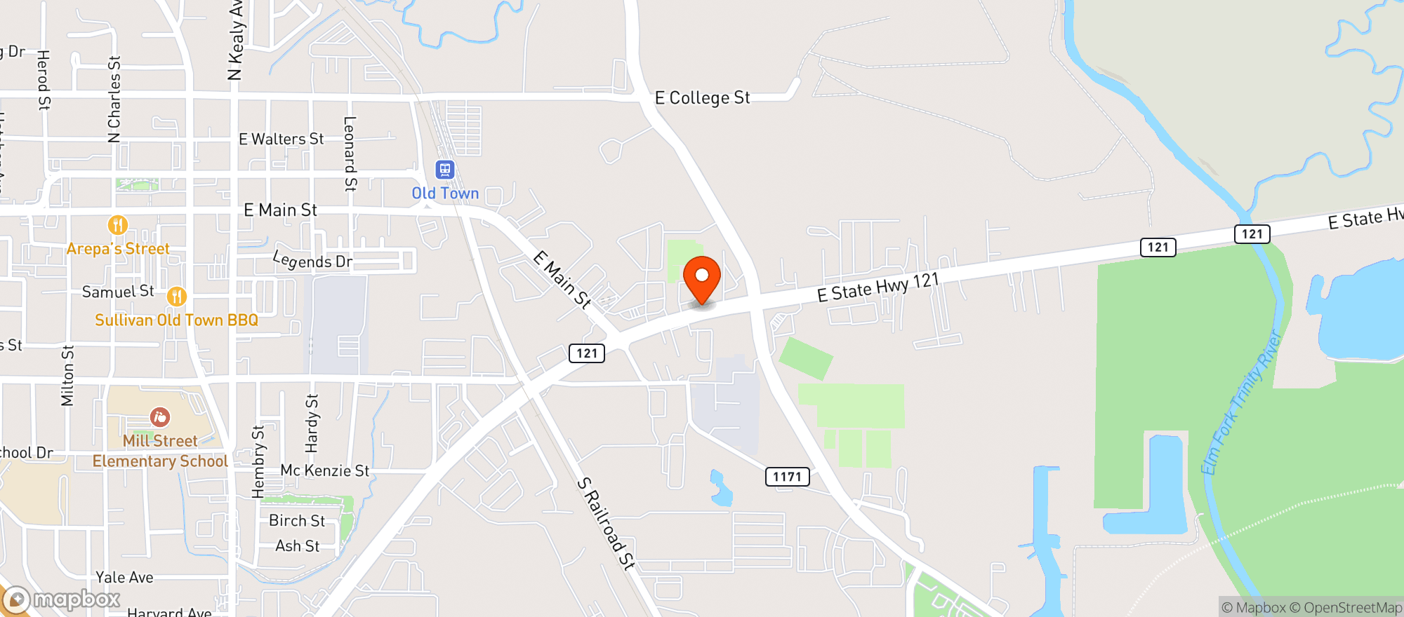 Map showing Wb Liquors #33