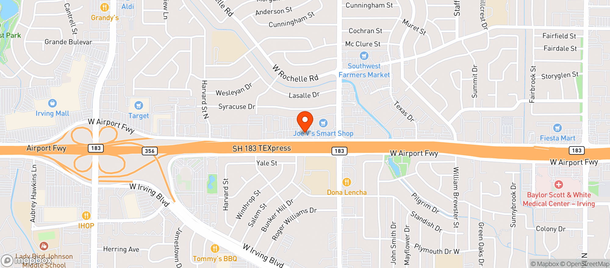 Map showing Cbd Kratom Irving