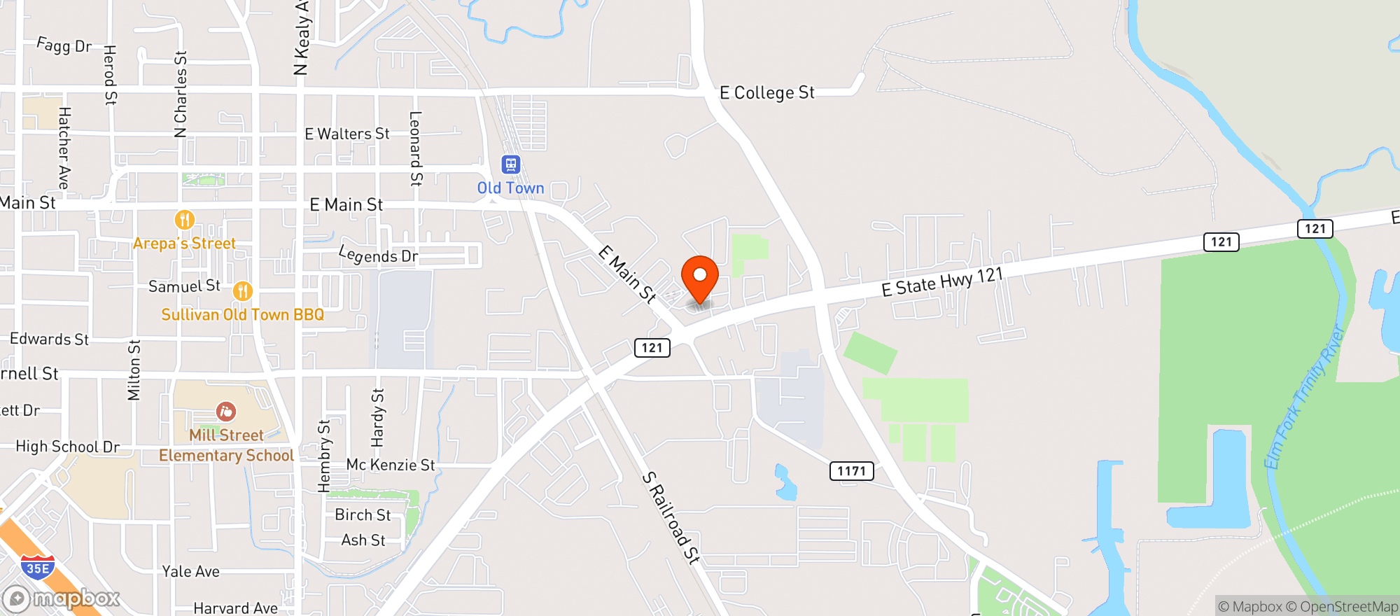 Map showing Quiktrip #928