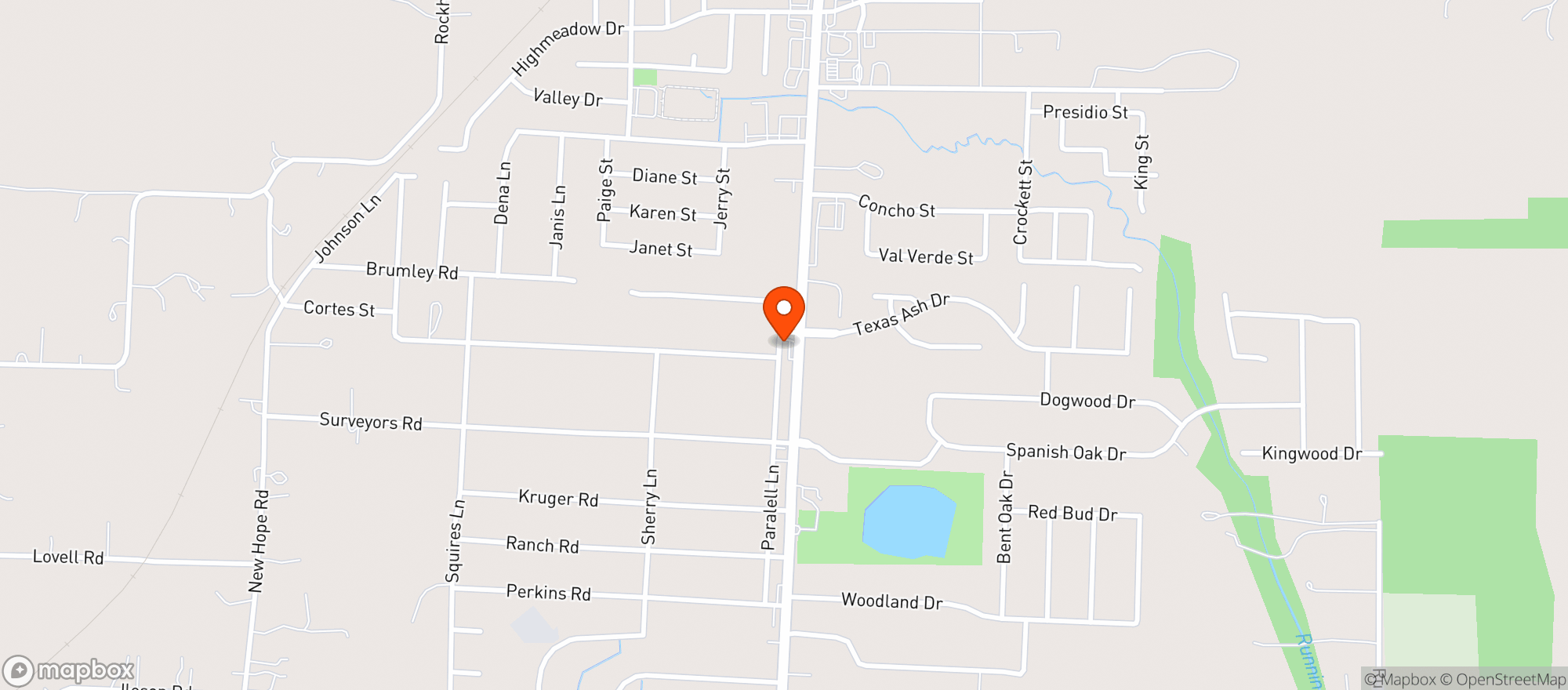 Map showing Edgars Convenience Store