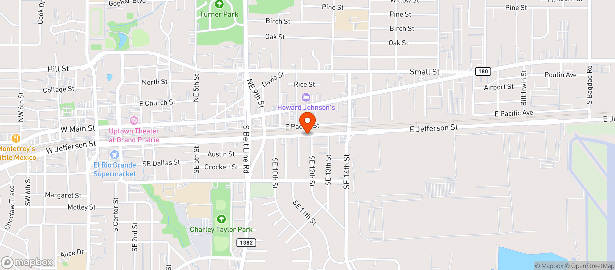 Map showing Fina Food Mart