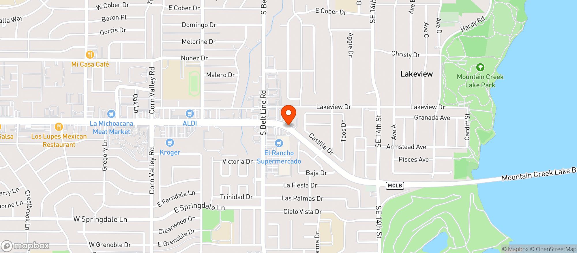 Map showing Liquor Depot