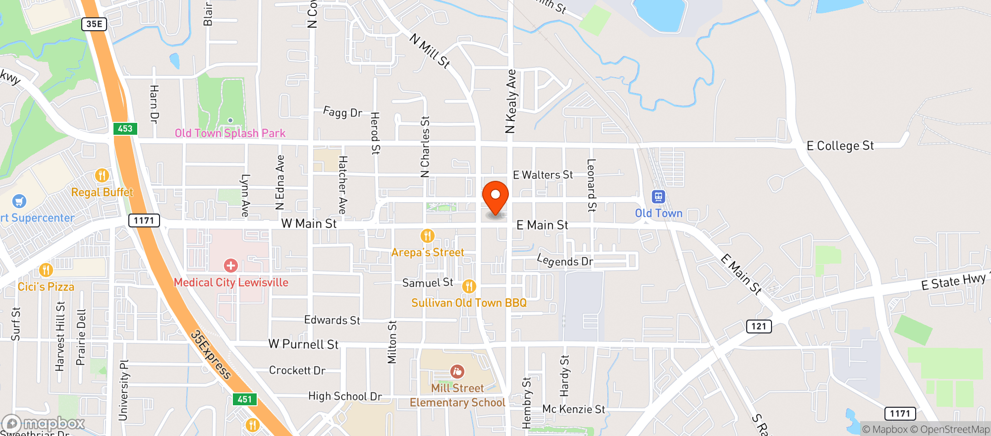 Map showing Prairie House