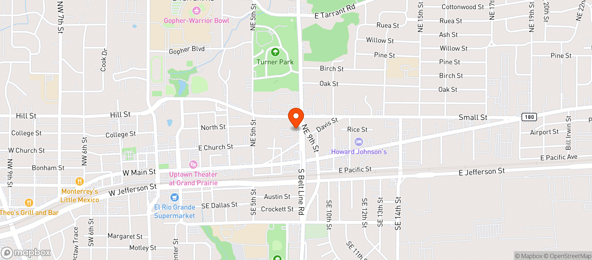 Map showing Amigo Liquor Beer & Wine