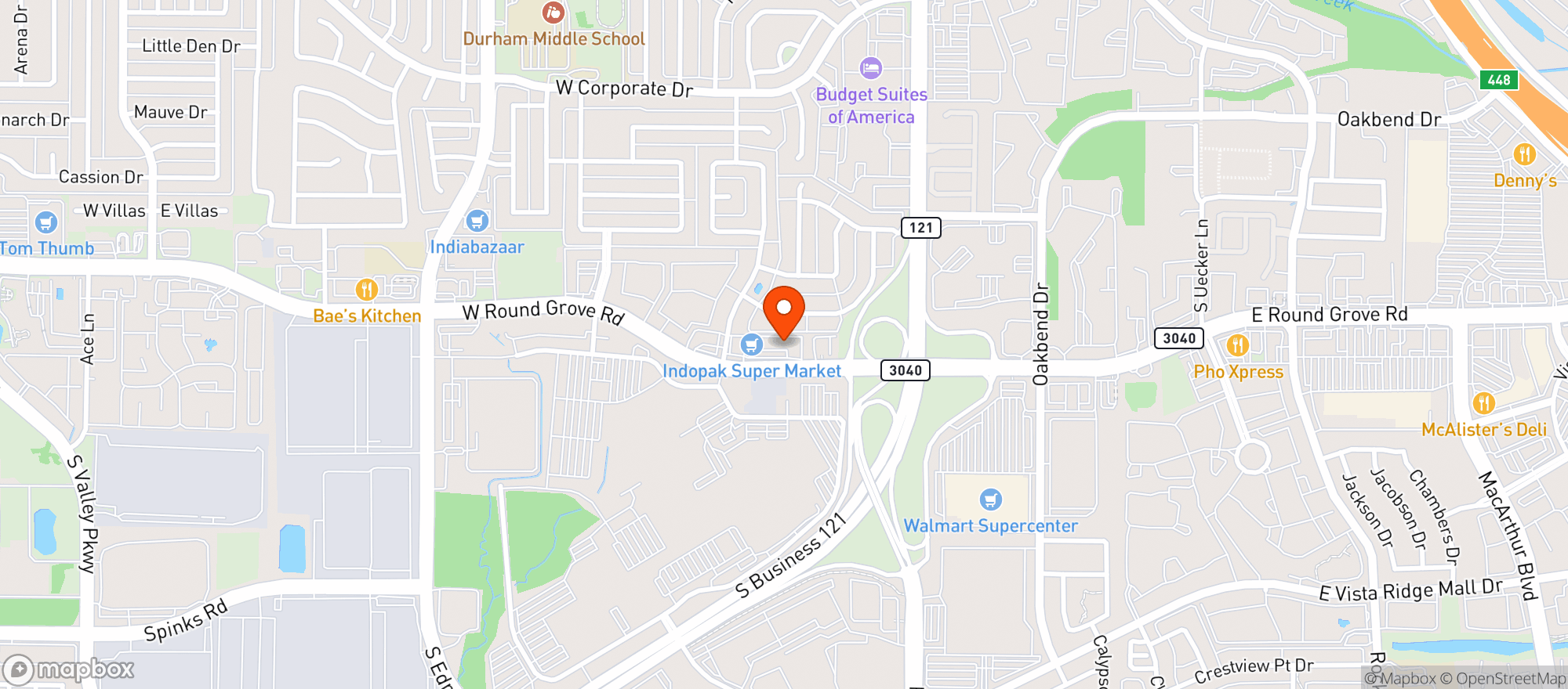 Map showing Liquor Stop