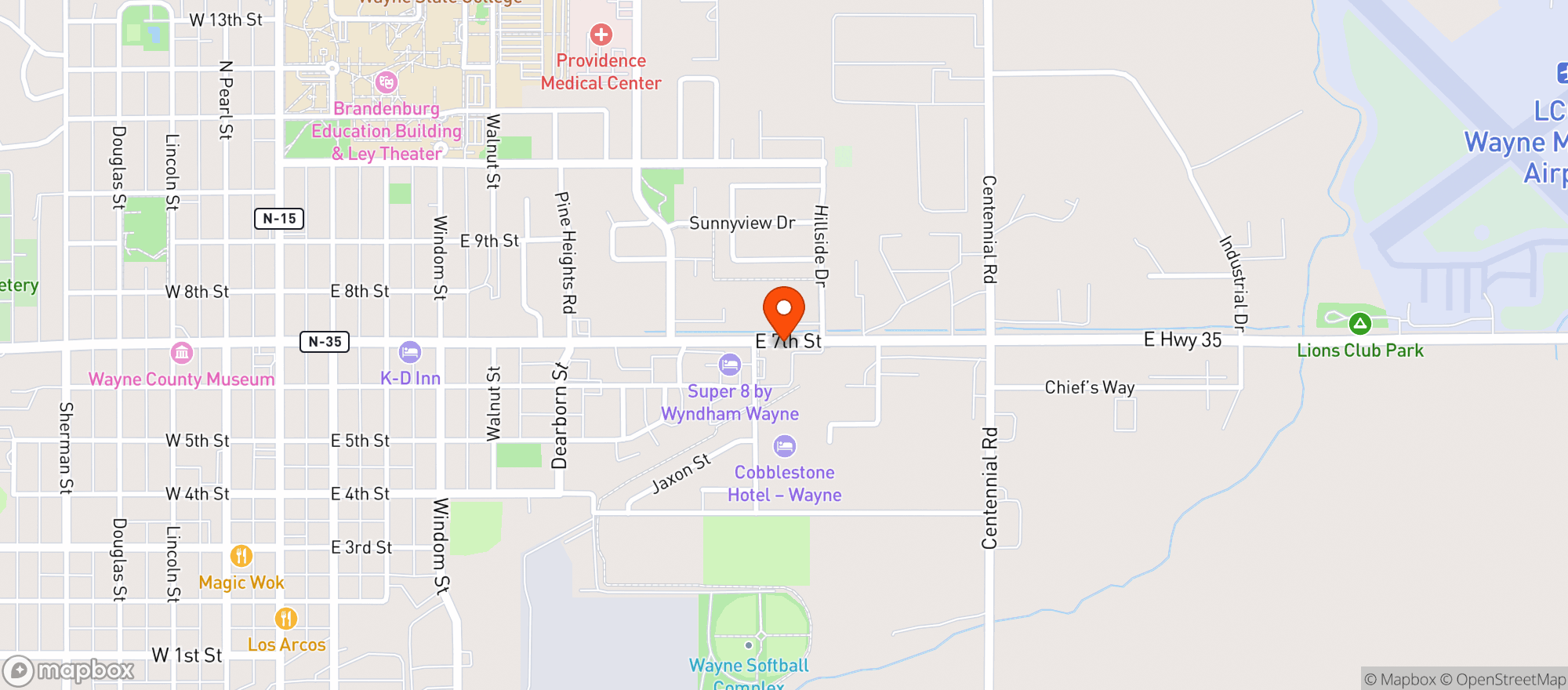 Map showing The Jug Store