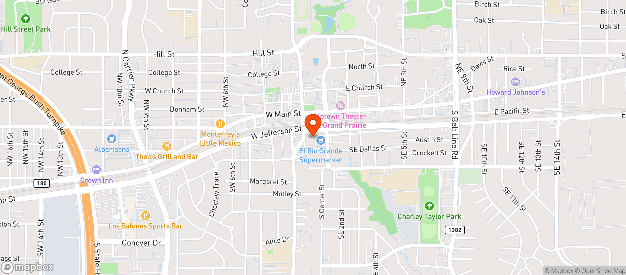 Map showing Friends Liquor