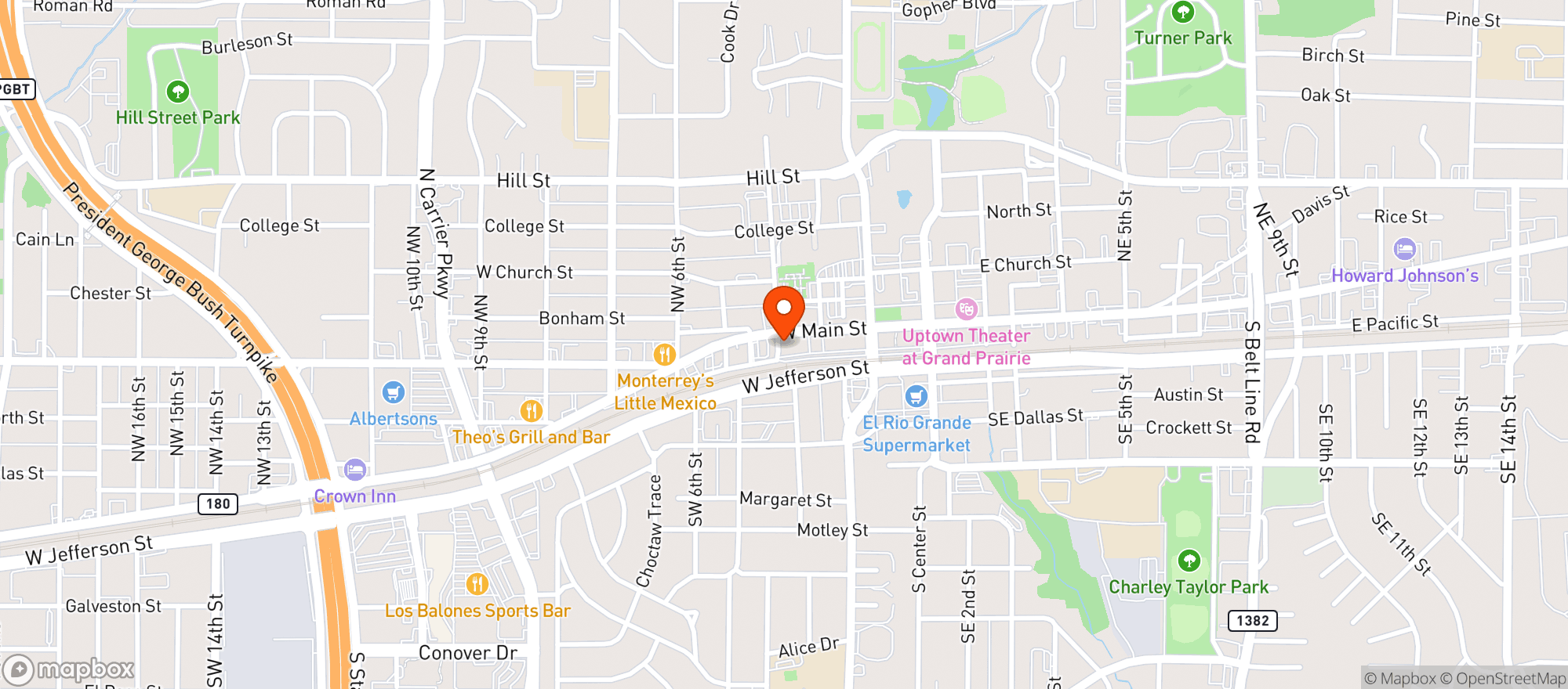 Map showing Firehouse Gastro Park