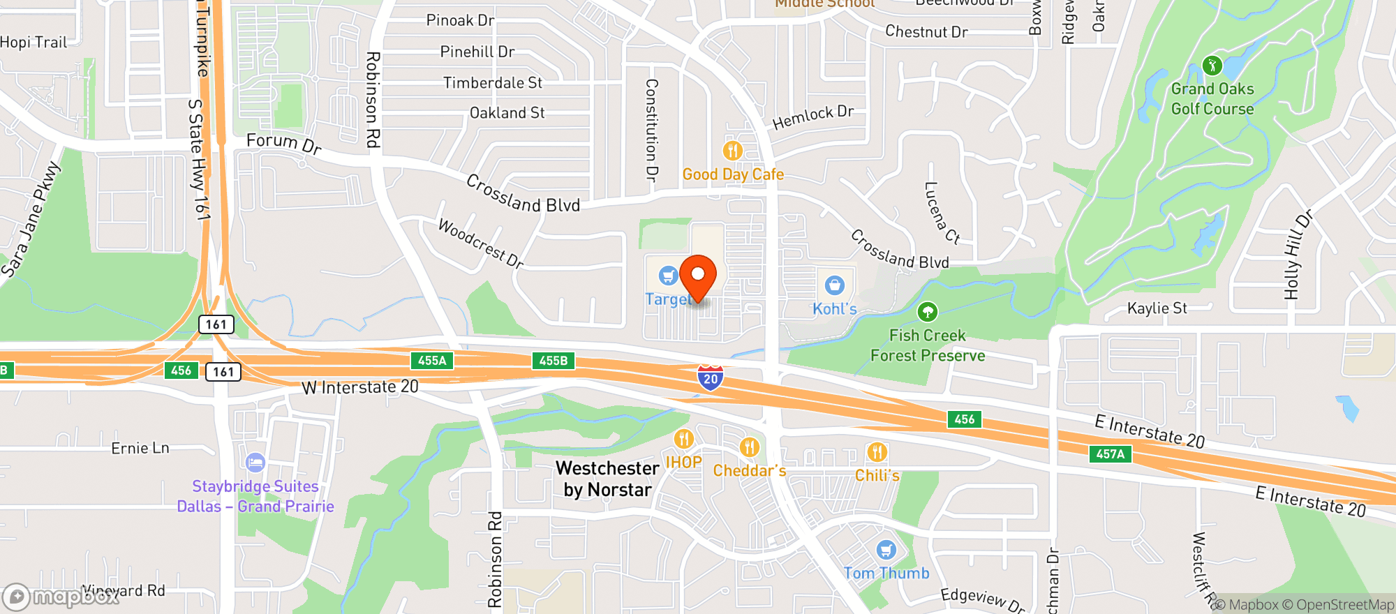 Map showing Target