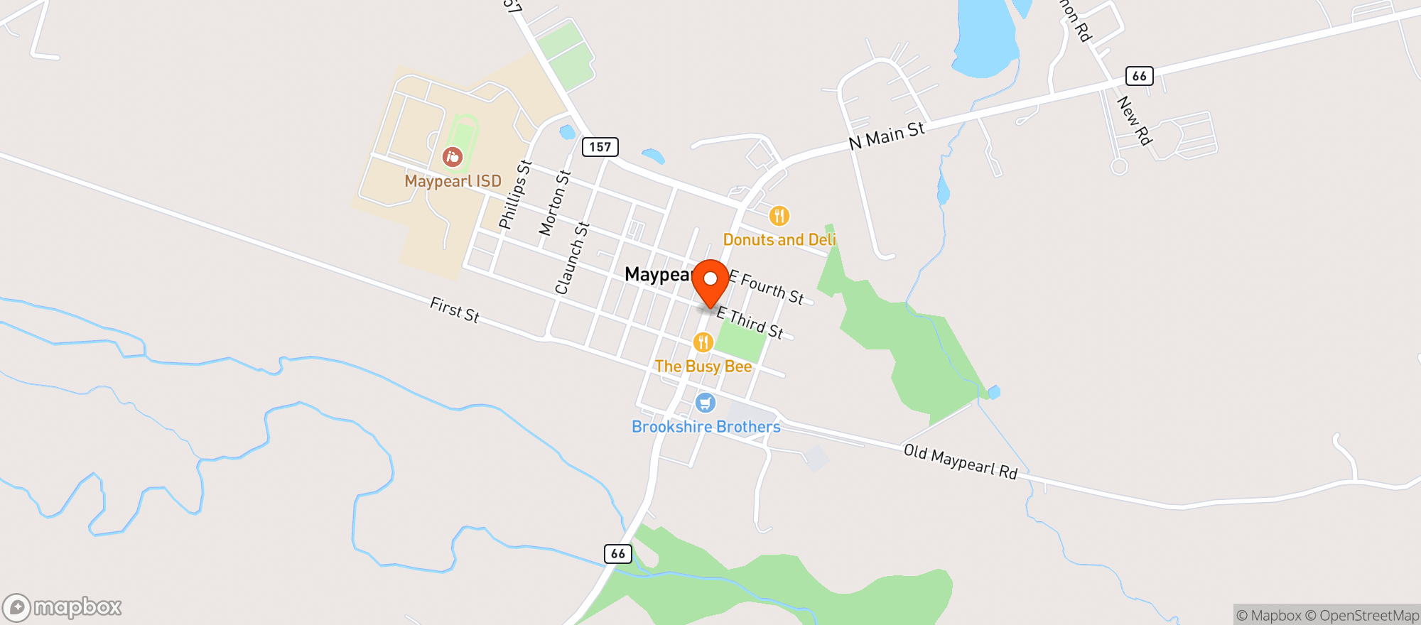 Map showing Fm 66 Liquor Beer & Wine