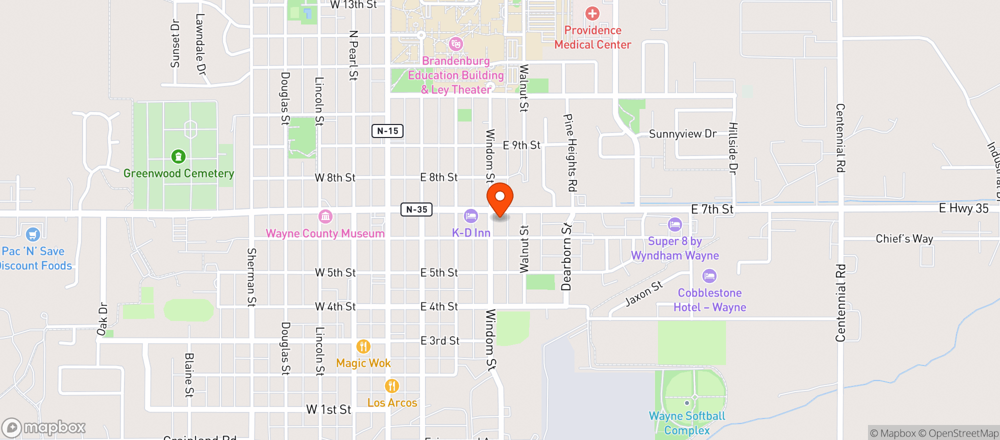 Map showing Casey S General Store #2738