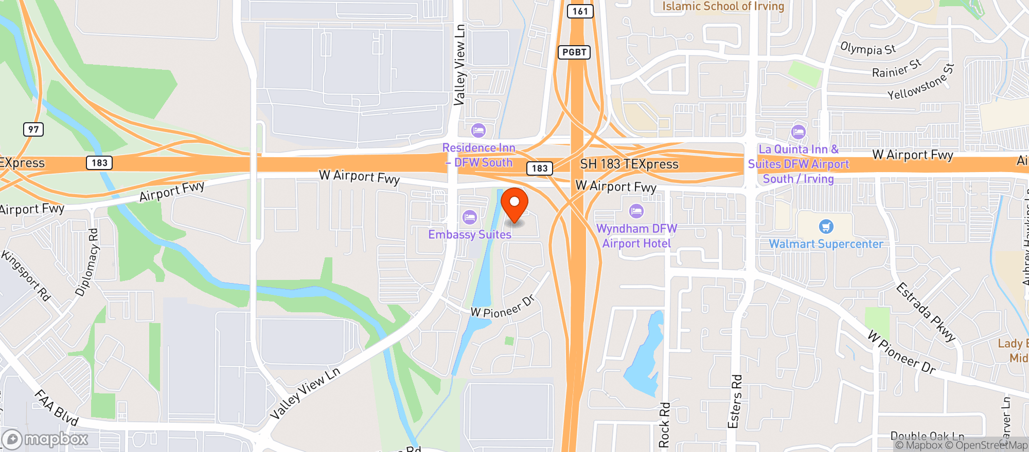 Map showing Atrium Hotel