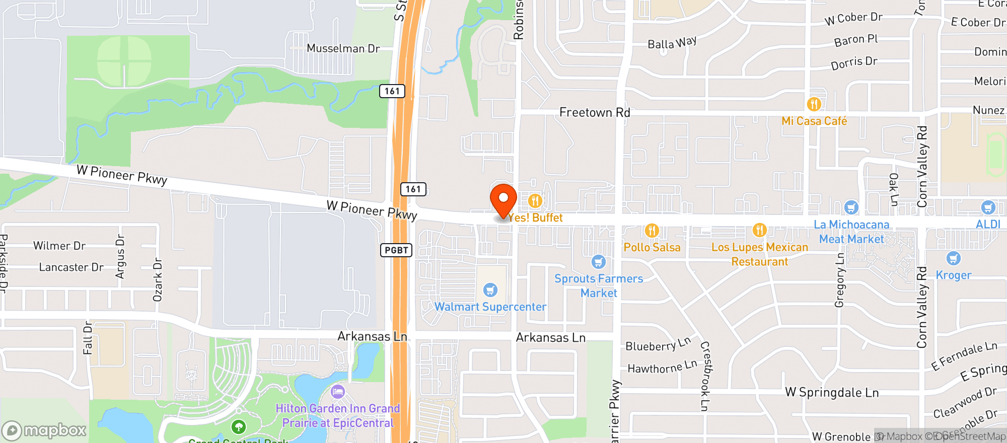 Map showing Quiktrip