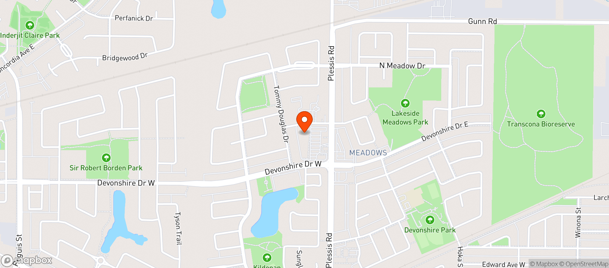 Map showing Sobeys 5382