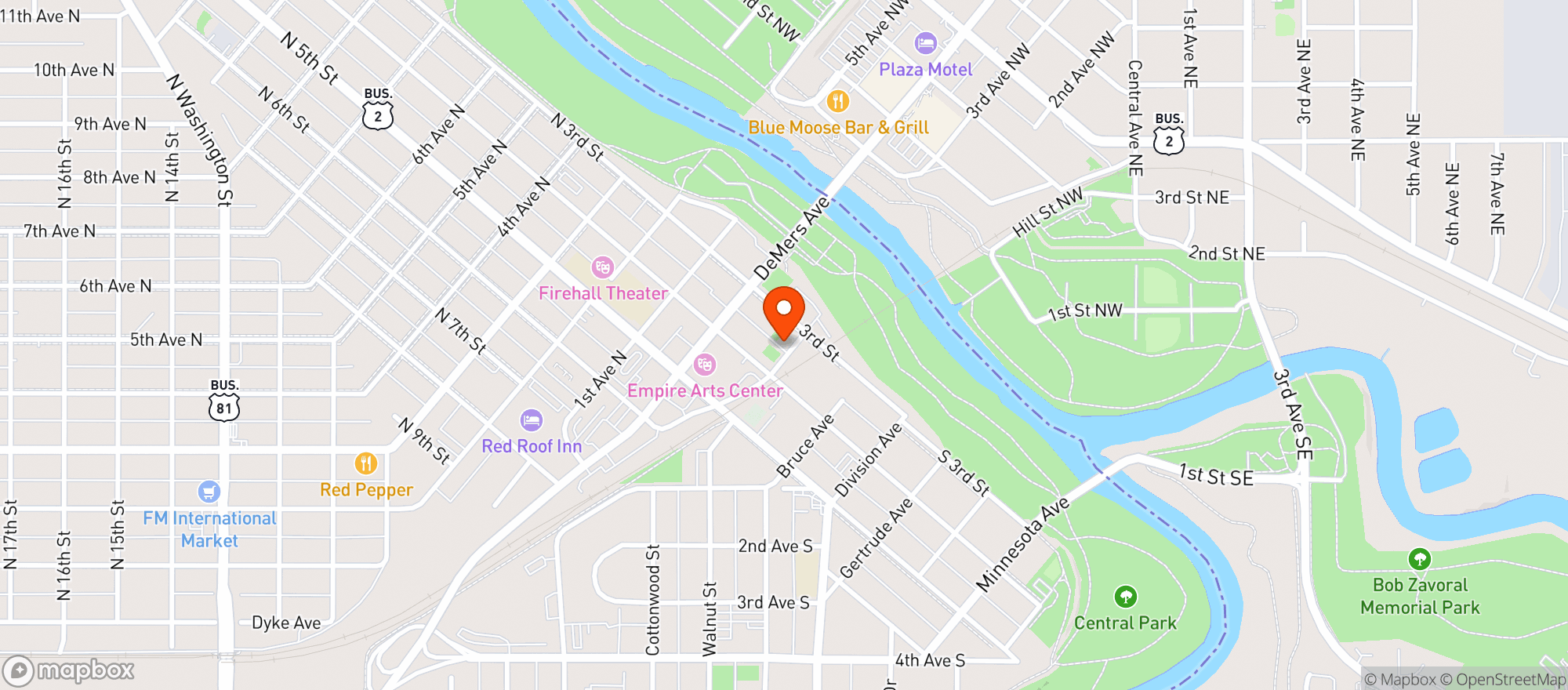 Map showing Rhombus Guys