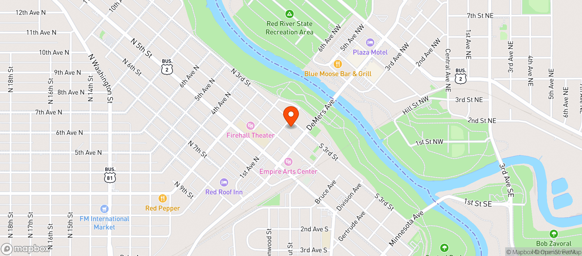 Map showing Half Brothers Brewing Co