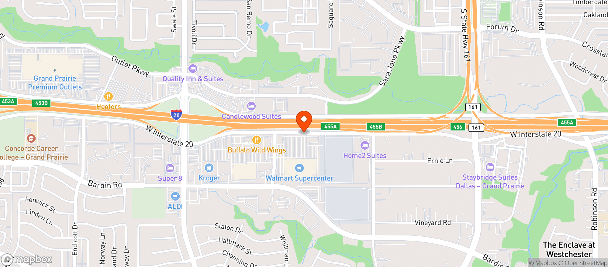 Map showing Walmart Supercenter