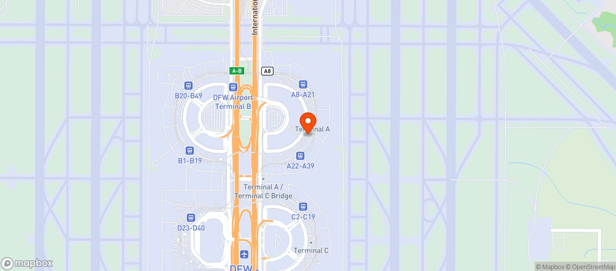 Map showing Pappadeaux Seafood Kitchen