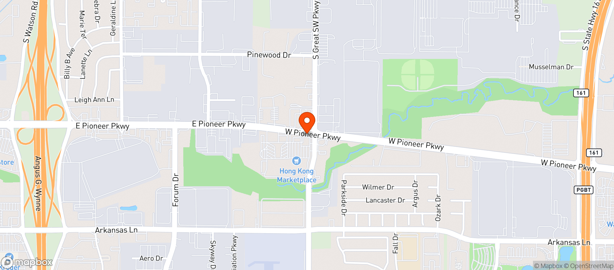 Map showing Good Day Market