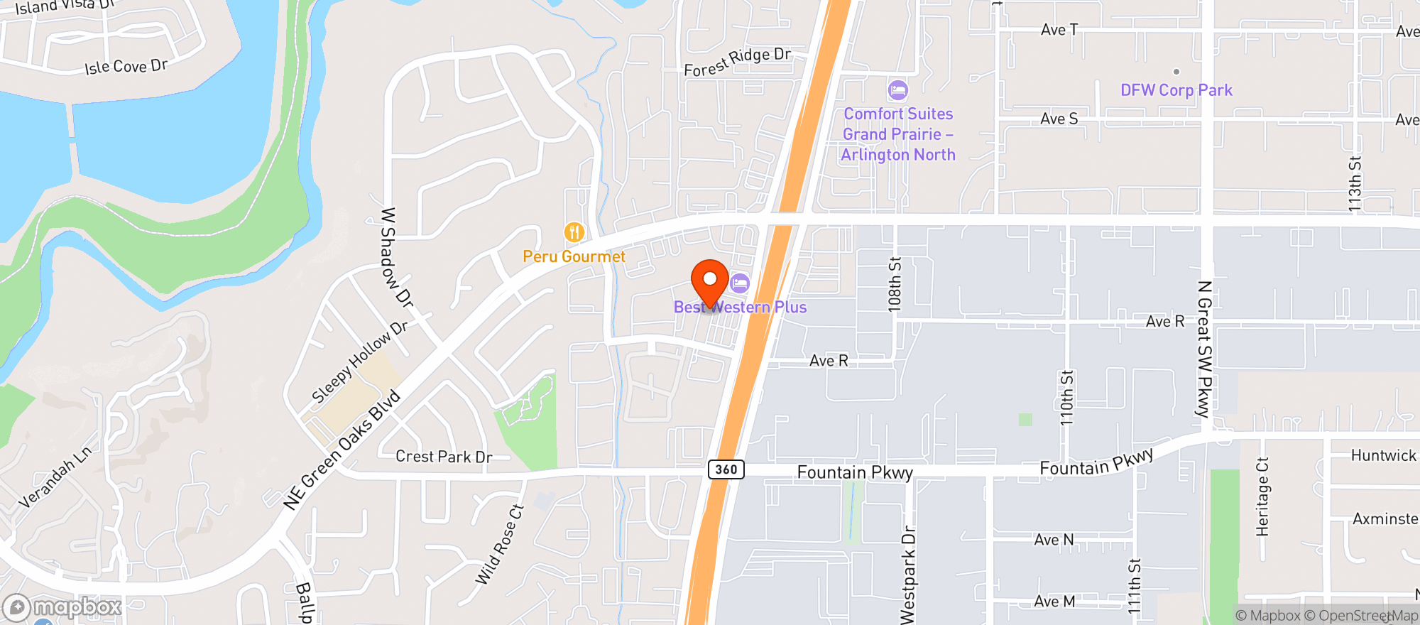 Map showing 360 Liquors