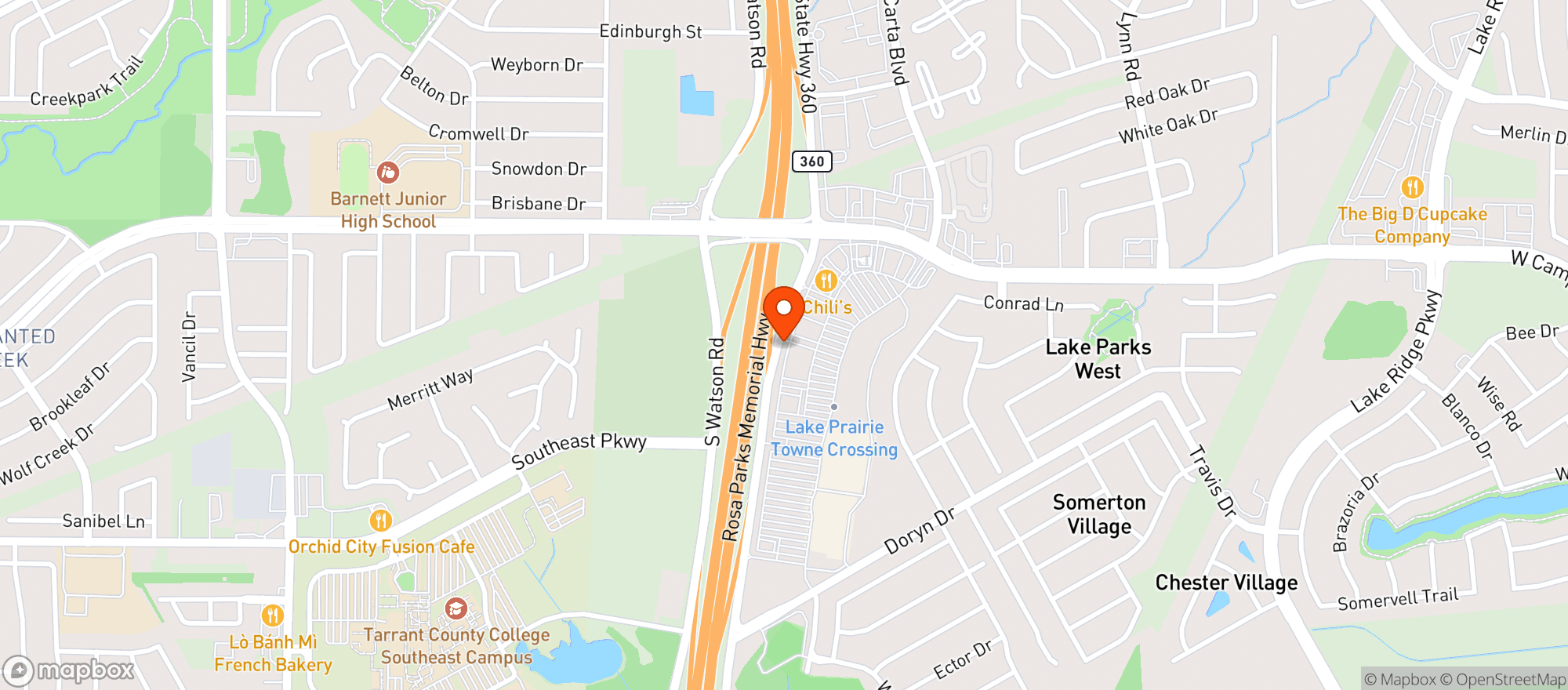 Map showing Target