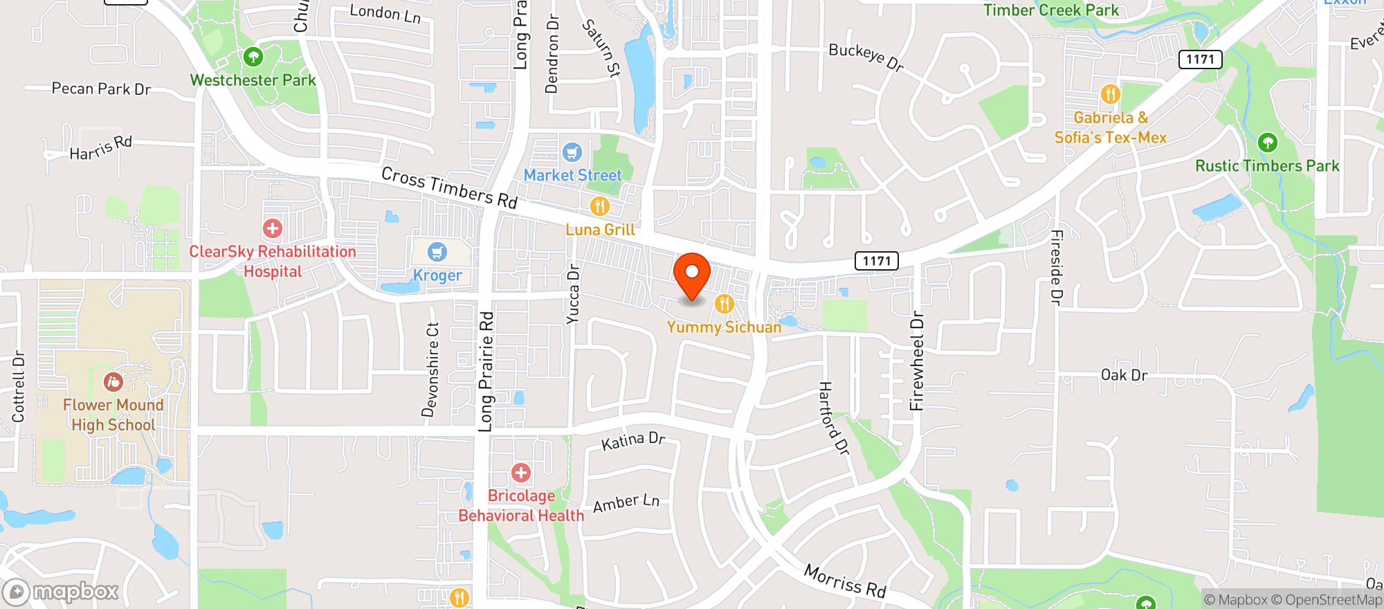 Map showing Sprouts Farmers Market