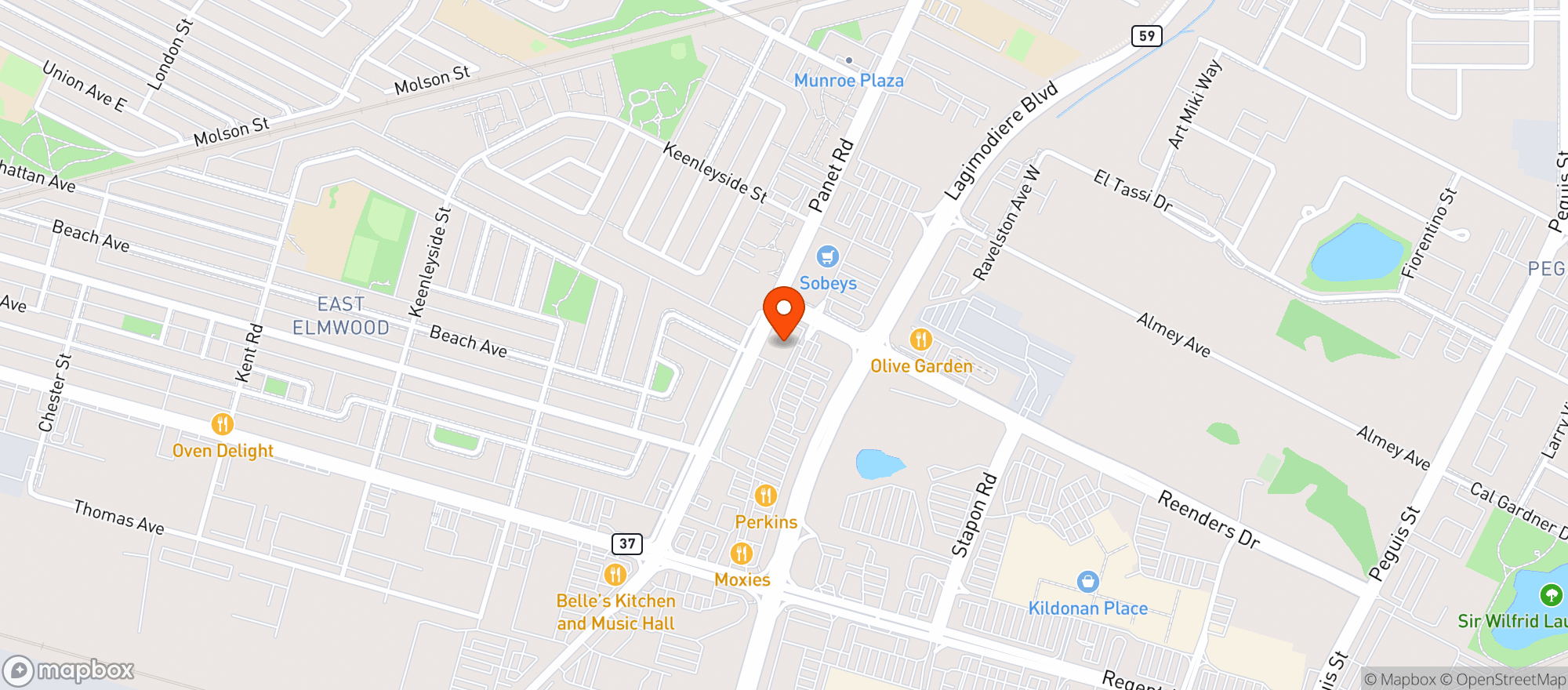 Map showing Vita Health Fresh Market