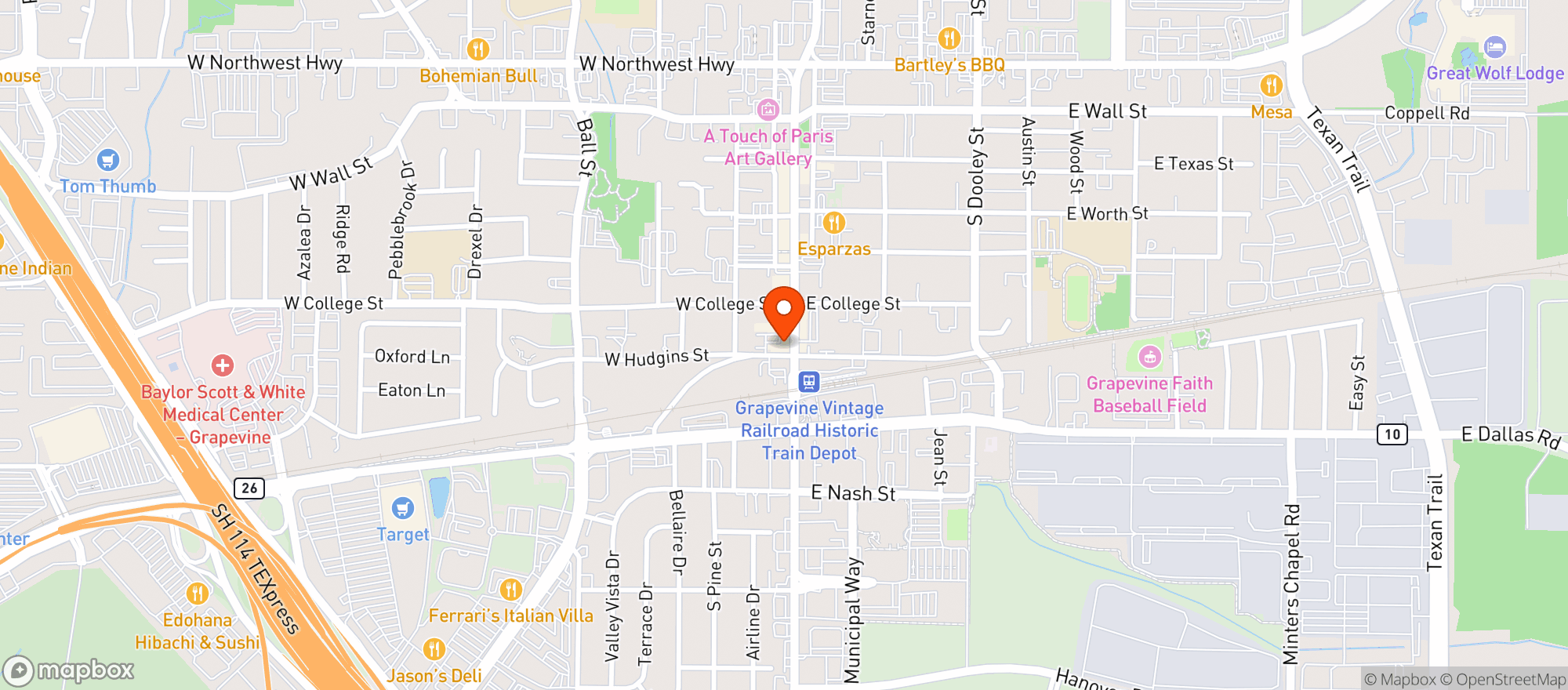 Map showing Grapefest/mainstreet