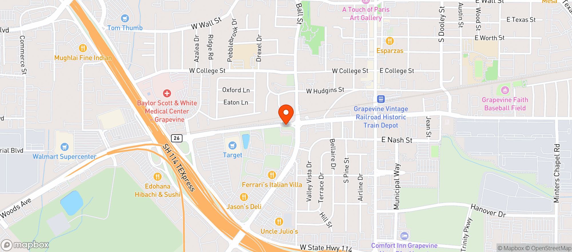 Map showing Quiktrip