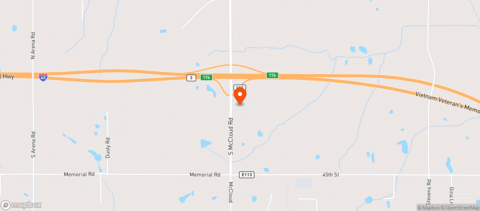 Map showing Loves Country Store #252