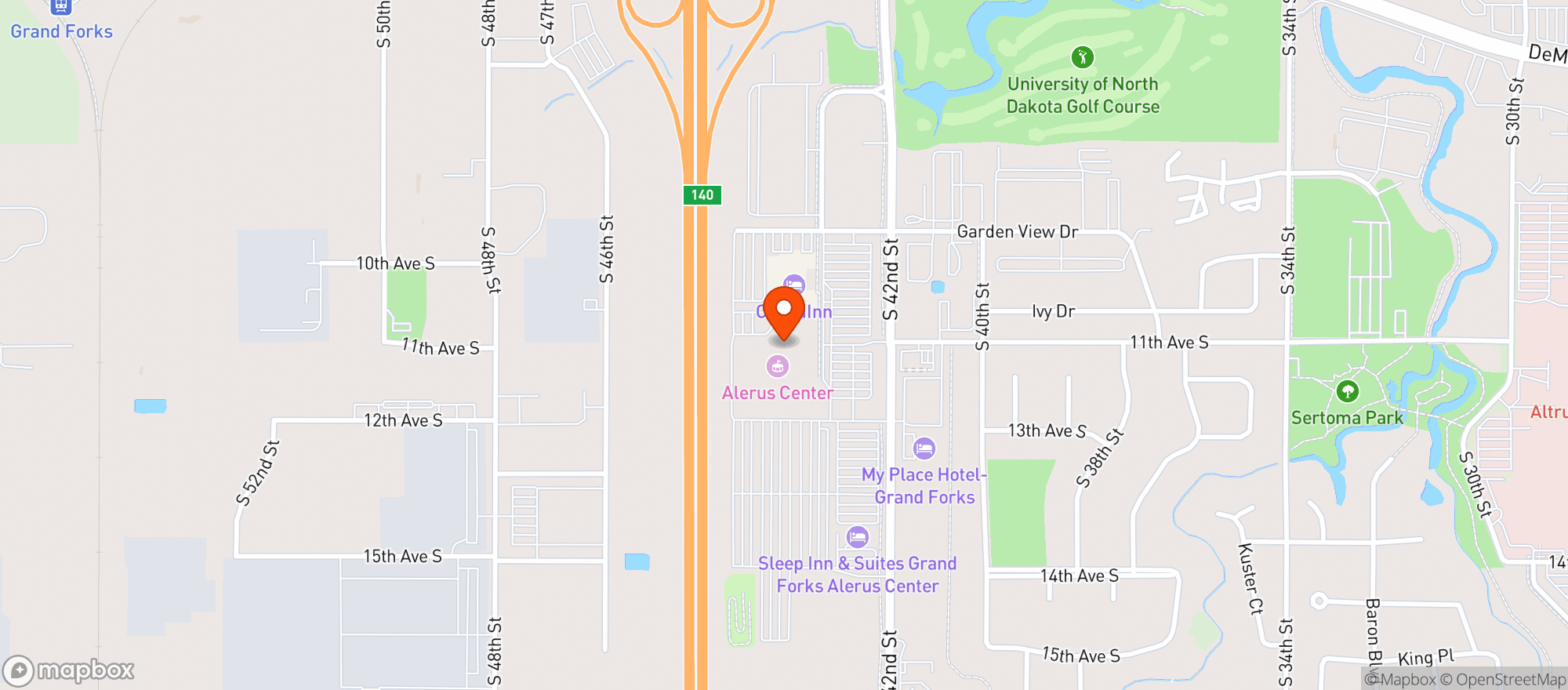 Map showing Aaltos Garden Cafe