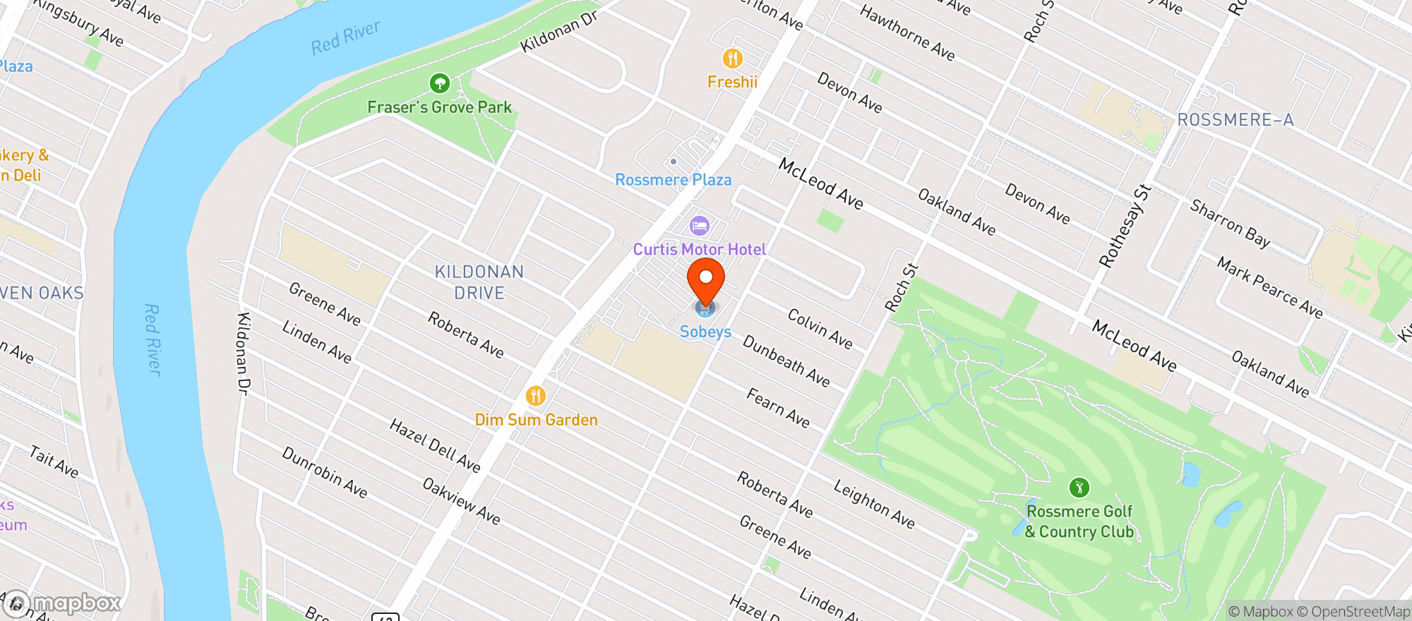 Map showing Sobeys 5167