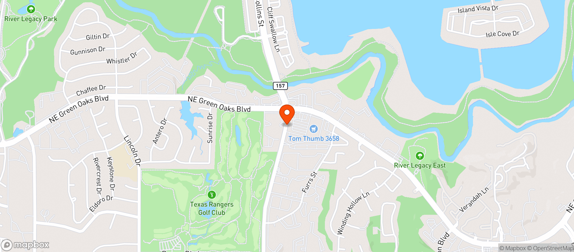 Map showing Tom Thumb Food & Pharmacy