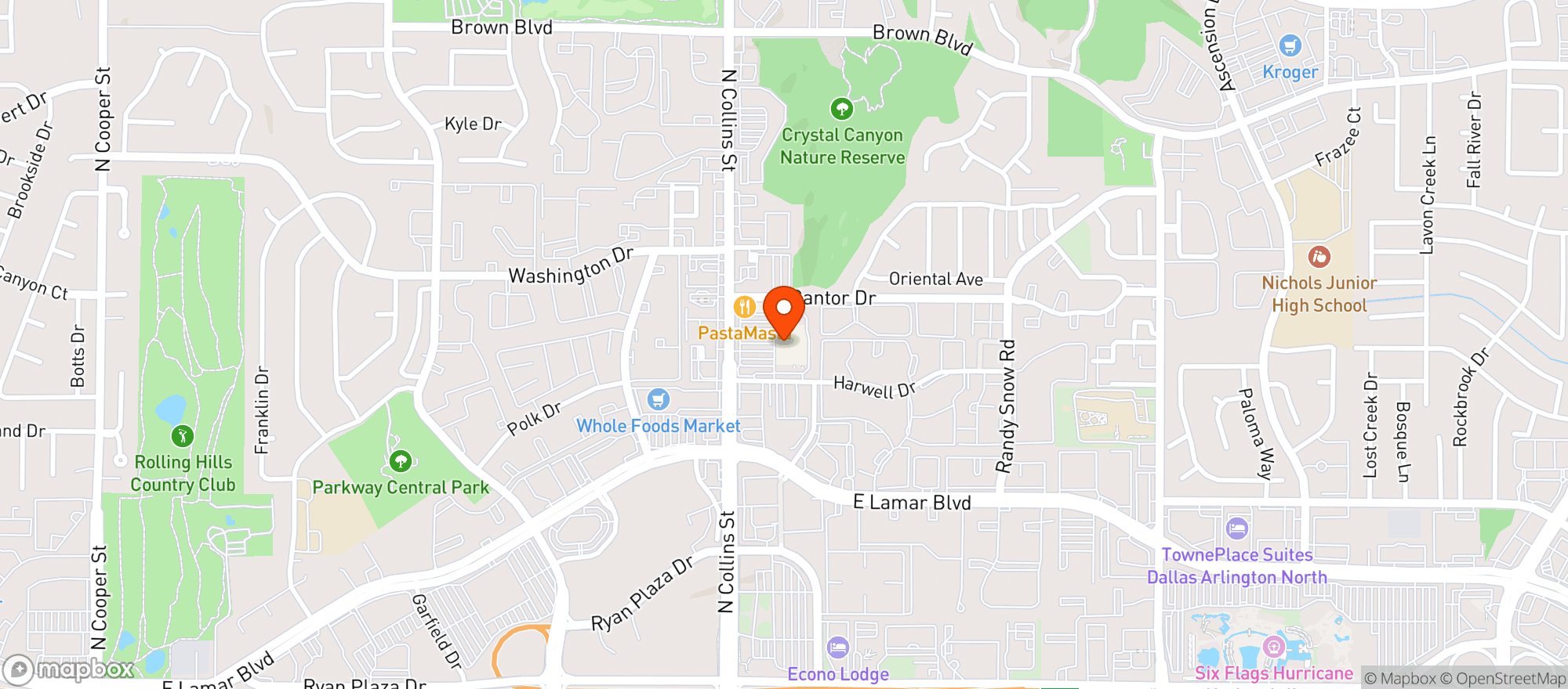 Map showing Walmart Neighborhood Ma #5613