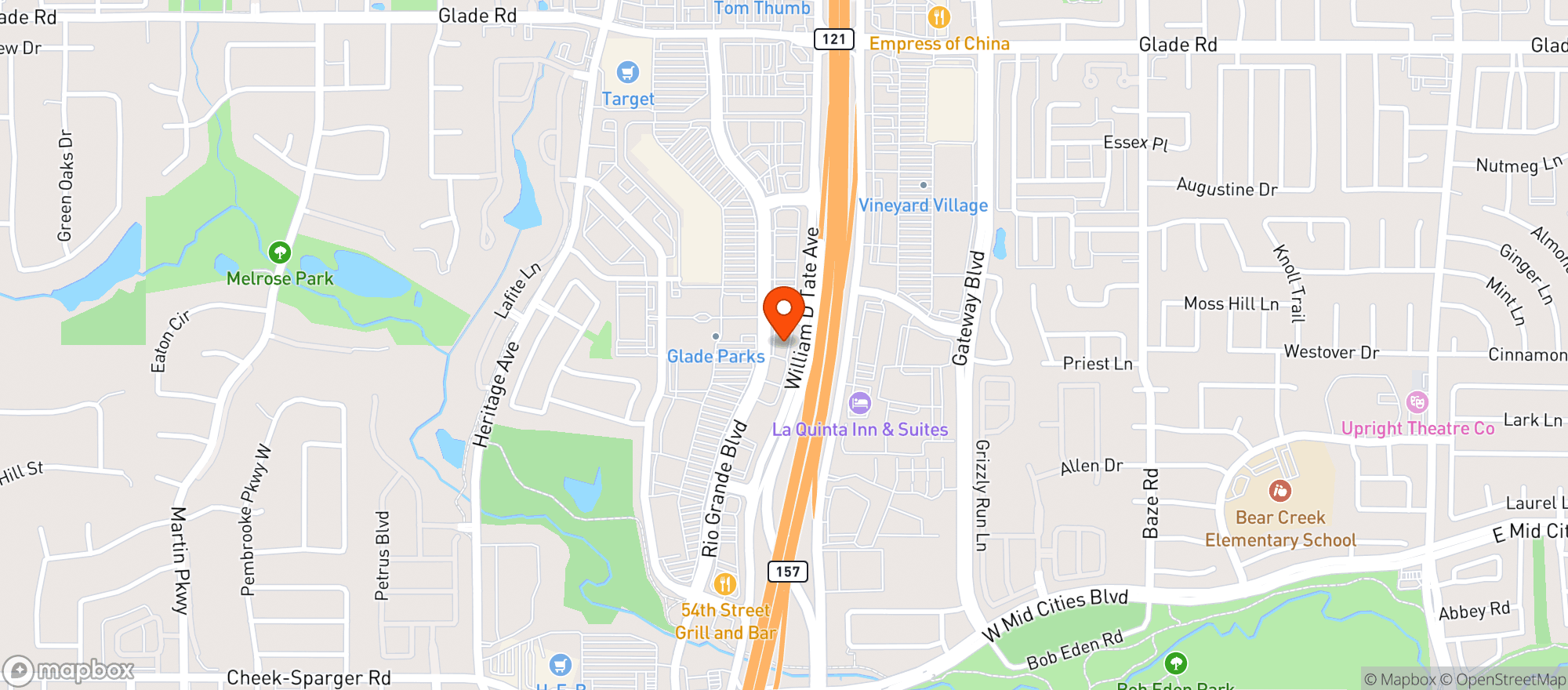 Map showing Lazy Dog Restaurant & Bar