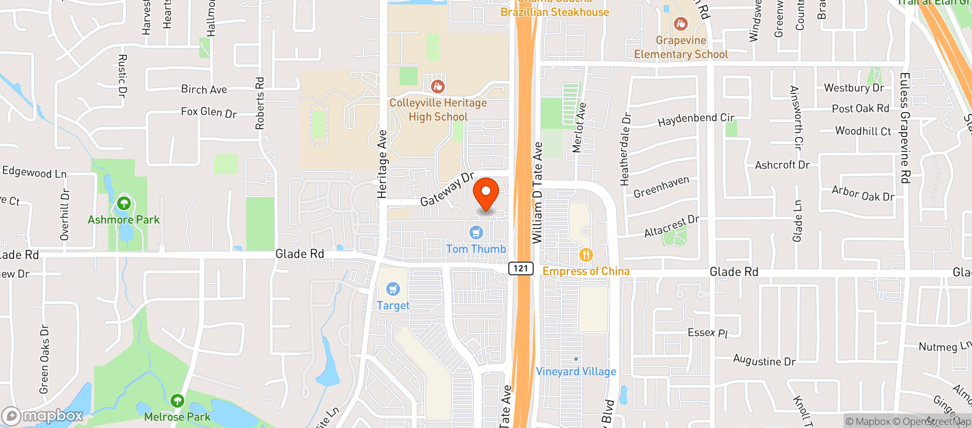 Map showing Sunflower Shoppe
