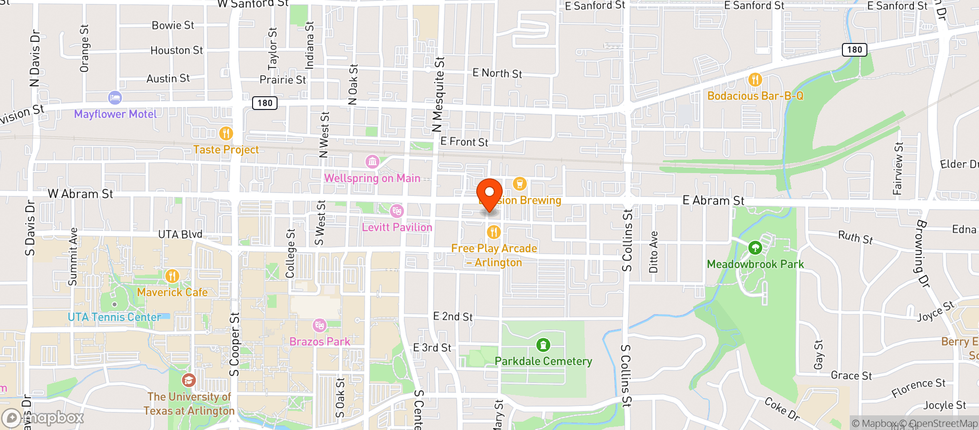 Map showing Kool Keg
