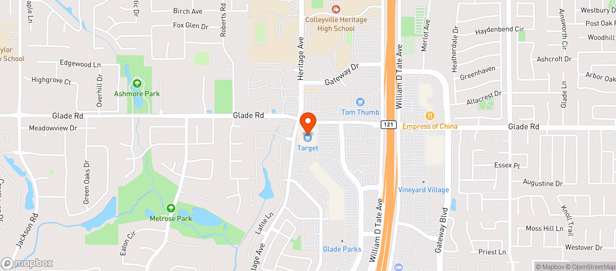Map showing Target