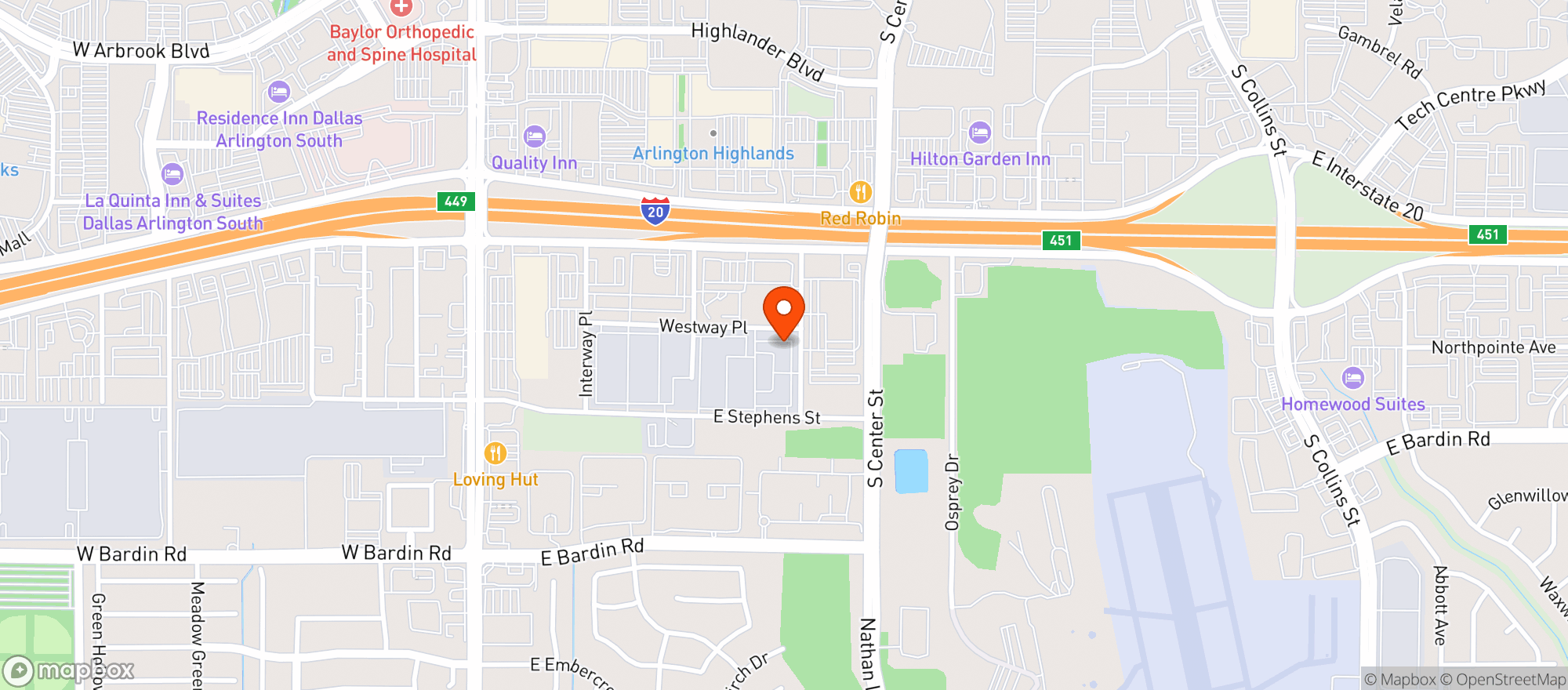Map showing Purely CBD LLC