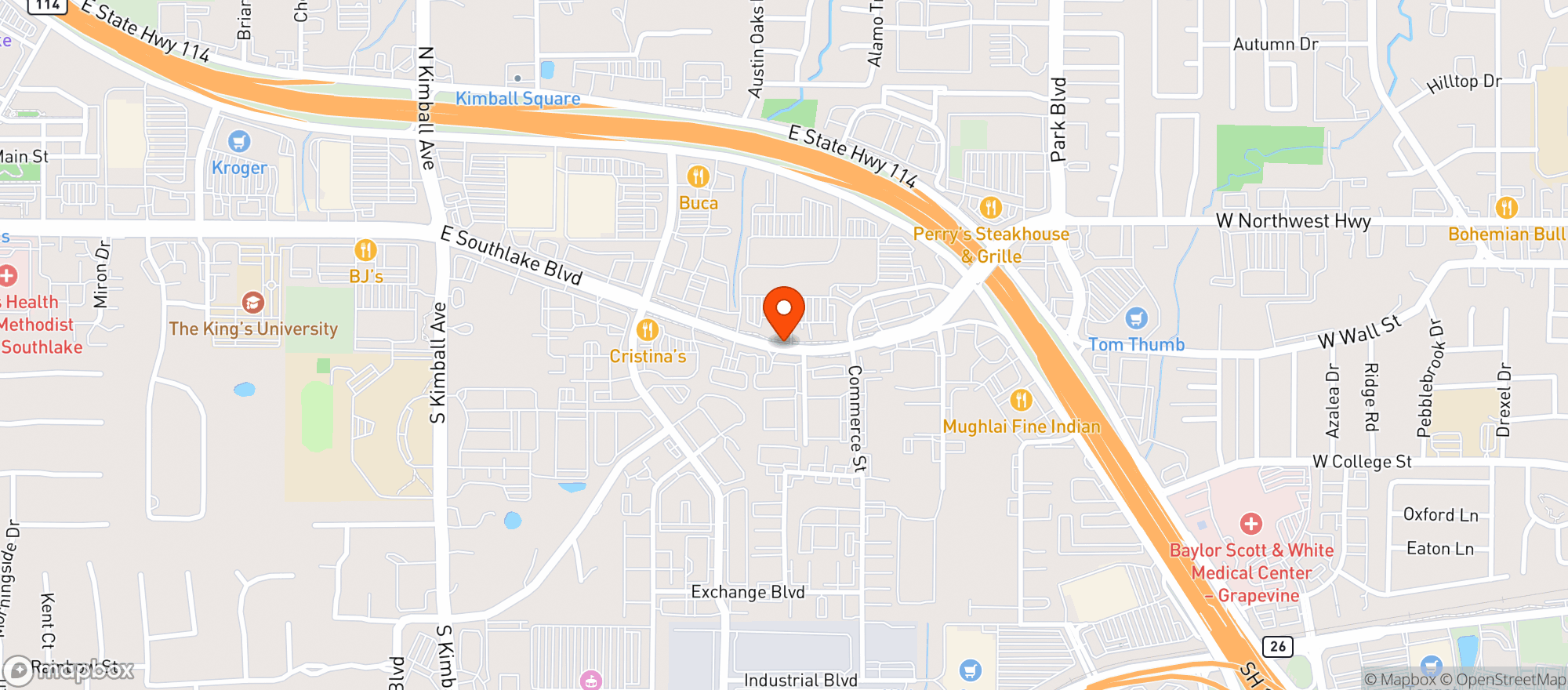 Map showing Craftway Kitchen