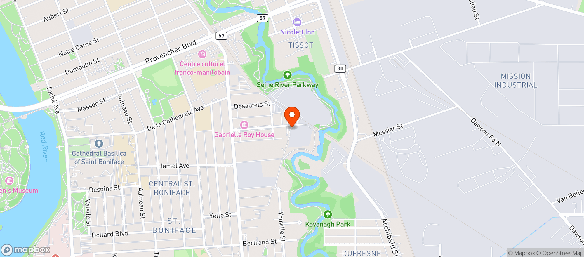 Map showing Kilter Brewing Co.
