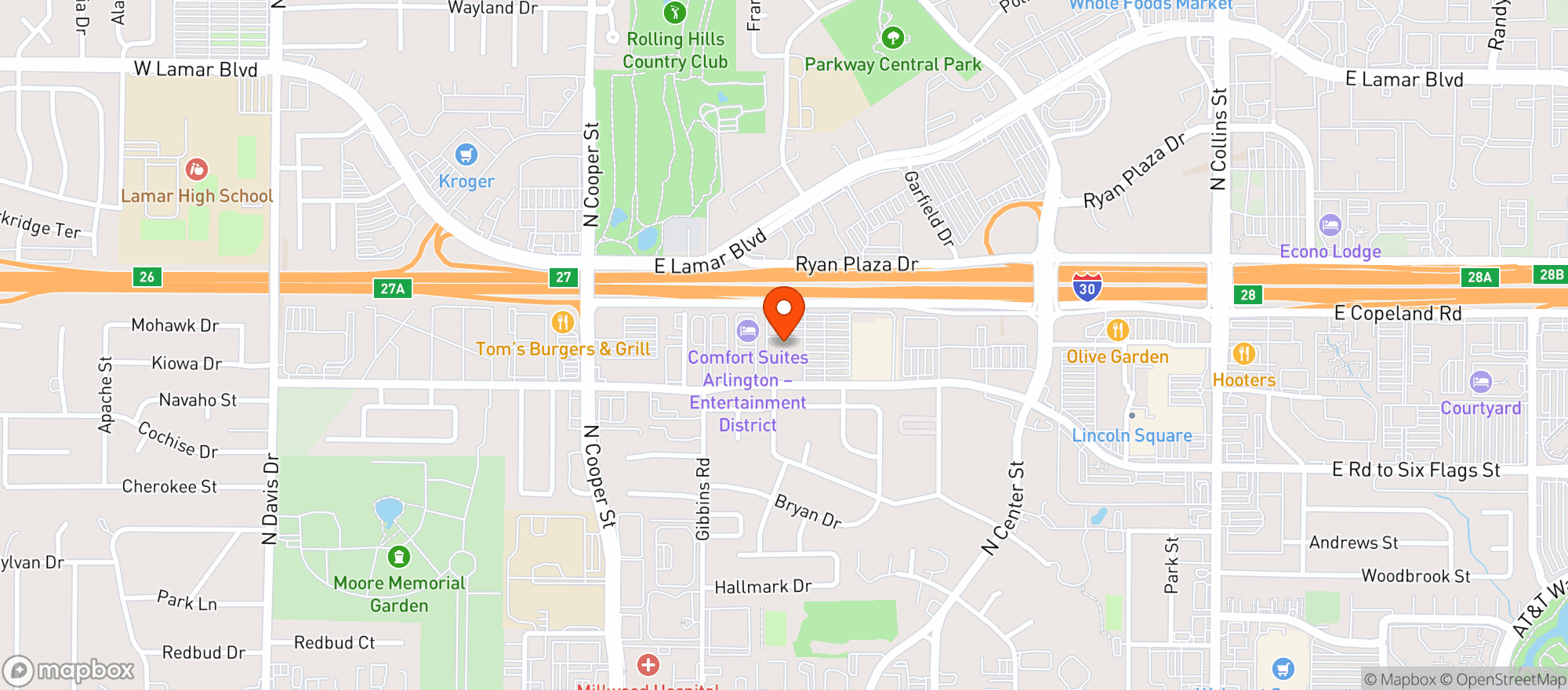 Map showing Pappasitos Cantina #538
