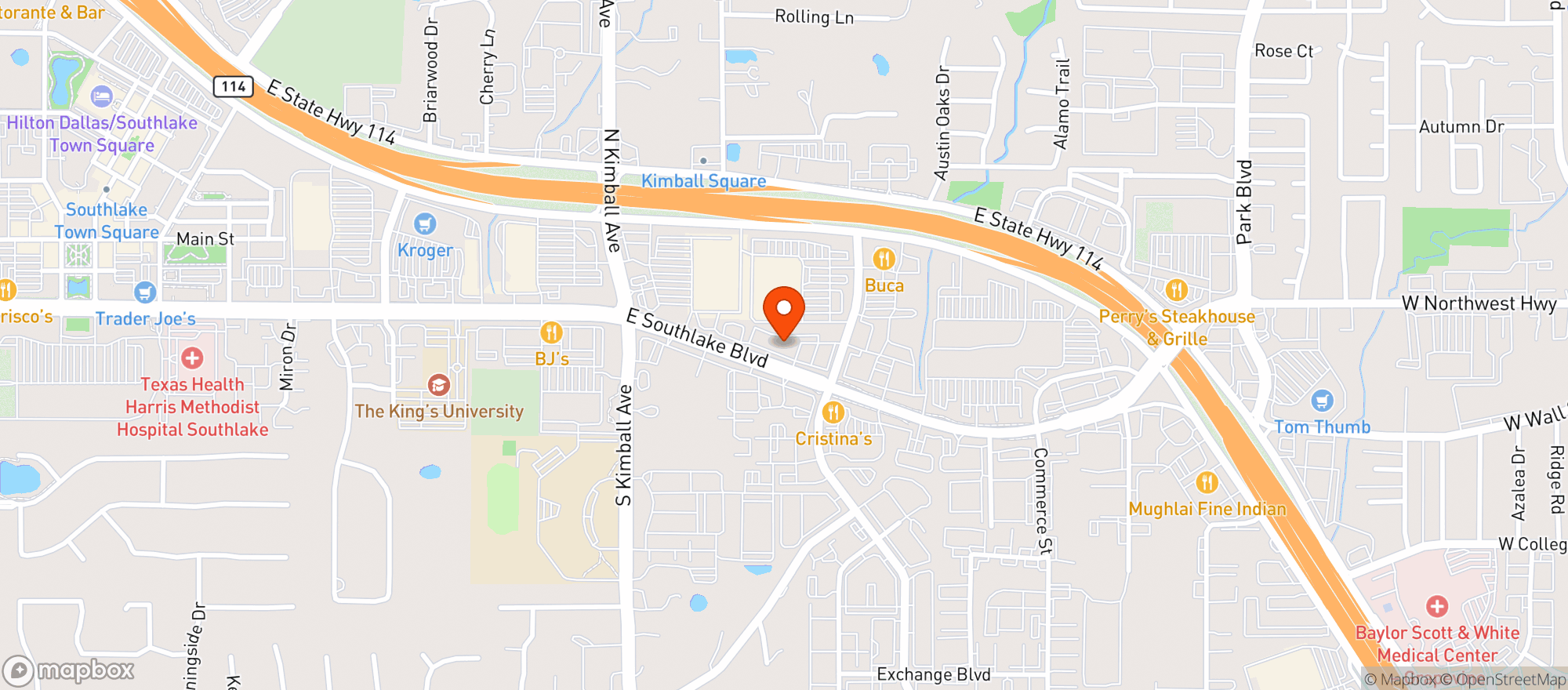 Map showing Vitamin Shoppe - Southlake