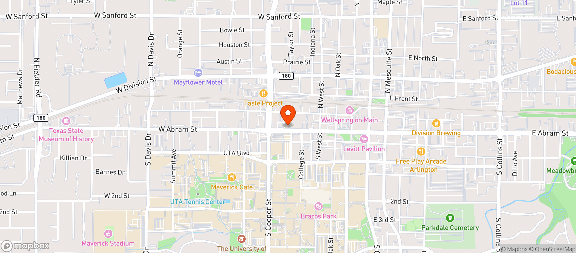 Map showing Old School Pizza Tavern