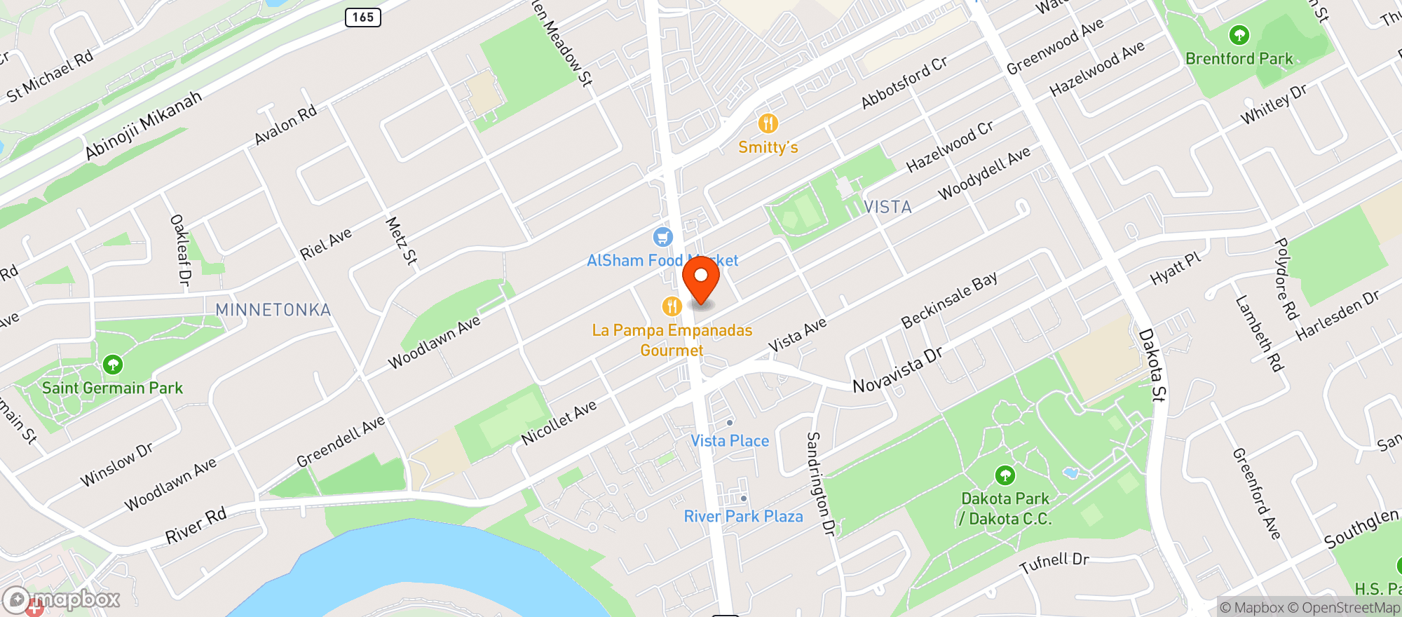 Map showing Jones & Company Wine Merchants