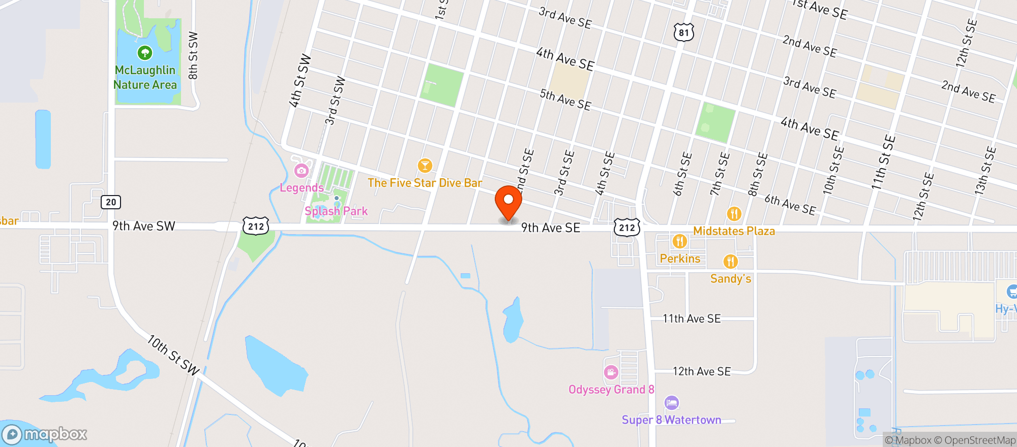 Map showing Discount Liquor