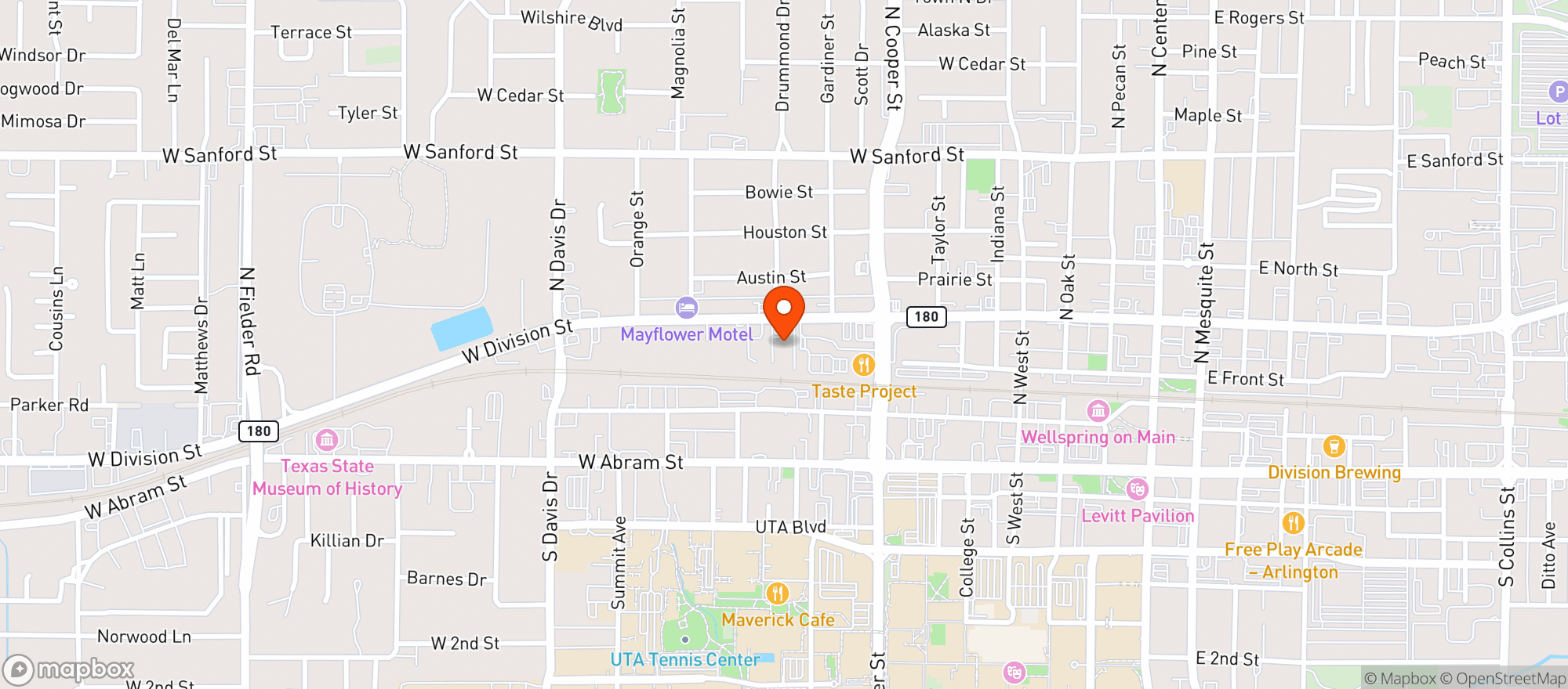 Map showing Caves Lounge
